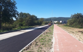 Development of a bicycle traffic facility connecting the town of Kőszeg and Kőszegfalva